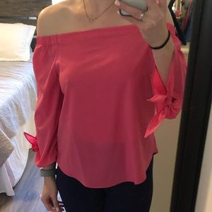 Never worn, comfy, sexy off the shoulder top!
